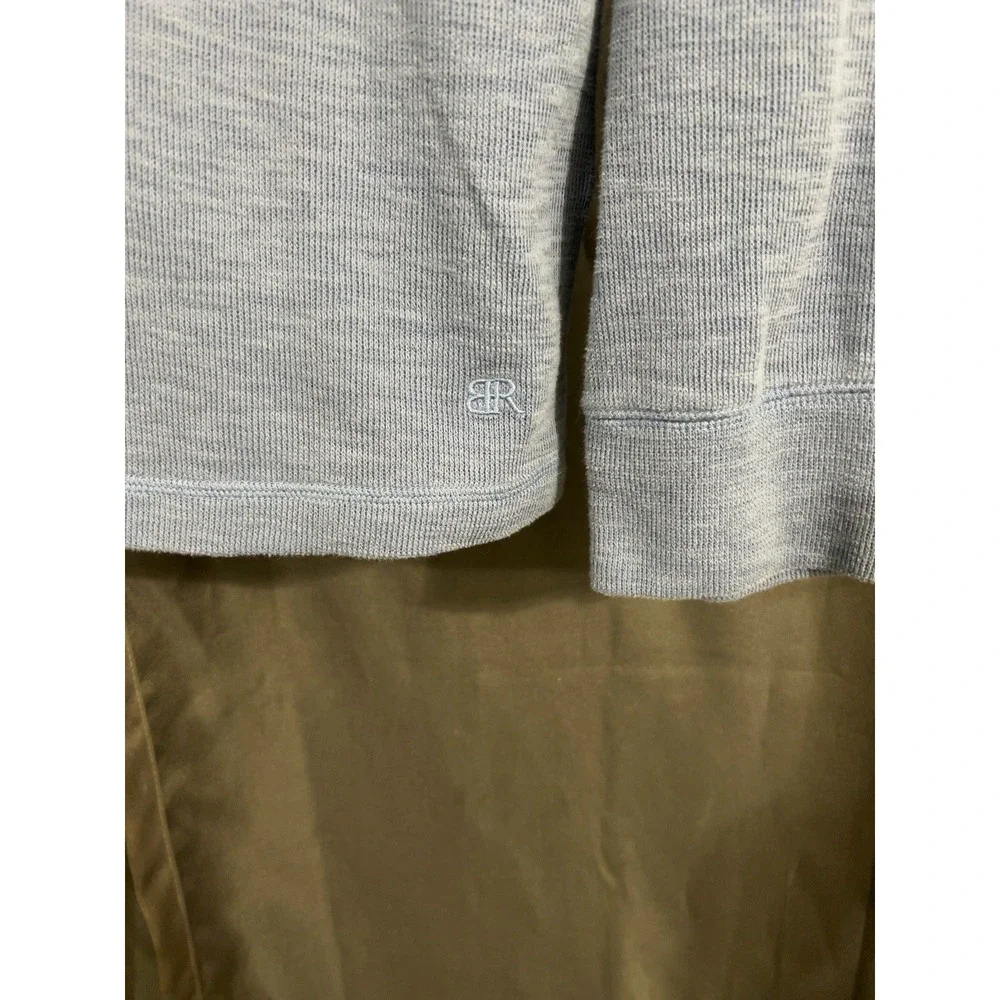 Banana Republic Mens XXL Blue Thermal Knit Shirt Long Sleeve Cotton Blend Casual